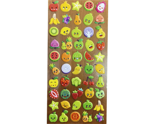 Foaie de autocolante cu motive de fructe