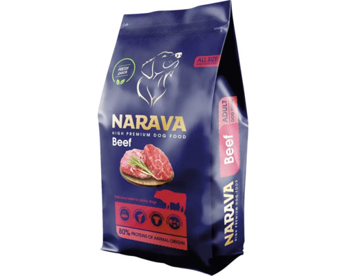 Narava hrană pentru câini cu carne de vită pentru toate rasele