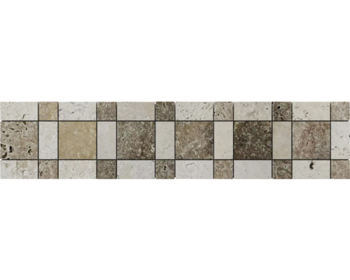 Placă de mozaic din travertin cu diverse modele pătrate