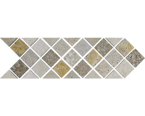 Placă de mozaic în formă de romb din piatră naturală