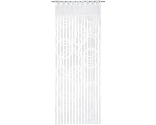 Perdea transparentă cu model de cercuri