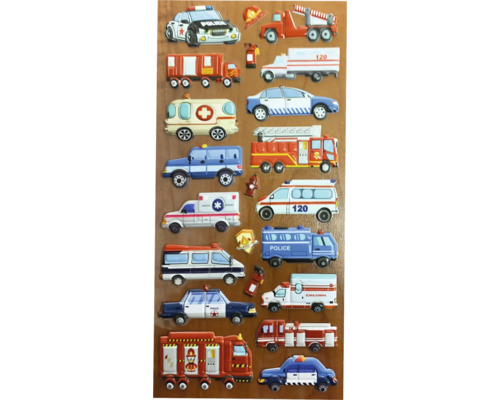 Autocolante cu motive de pompieri, poliție și salvare