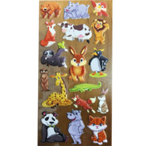 Foaie de autocolante cu motive animale