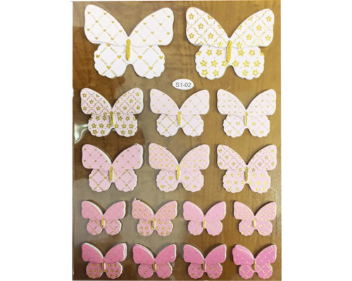 Foaie cu autocolante fluturi