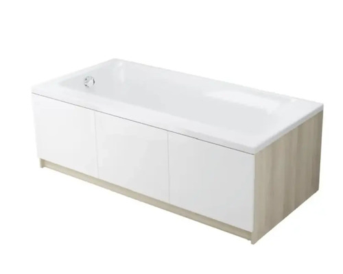 Cadă cu placare din lemn