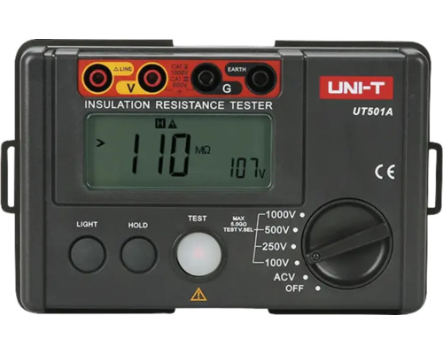 Aparat digital pentru măsurarea rezistenței la izolare UNI-TUT501A 6XAAA Tester de rezistență de izolație pentru măsurarea rezistențelor electrice