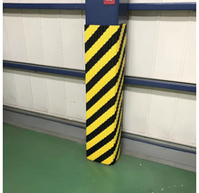 Profil de protecție stâlp cu dungi pentru evitarea coliziunilor