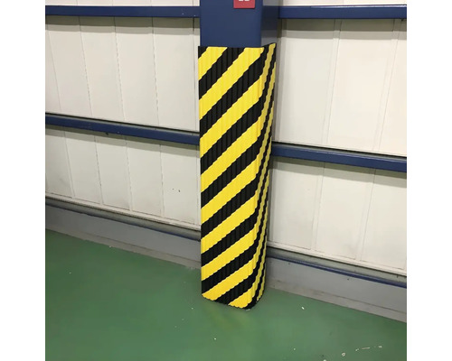 Profil de protecție stâlp cu dungi pentru evitarea coliziunilor