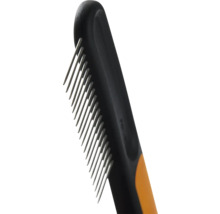 Perie pentru păr de animale cu dinți metalici și mâner din plastic