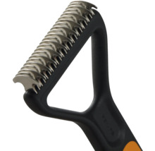 Perie pentru păr de animale cu lame metalice și mâner din plastic