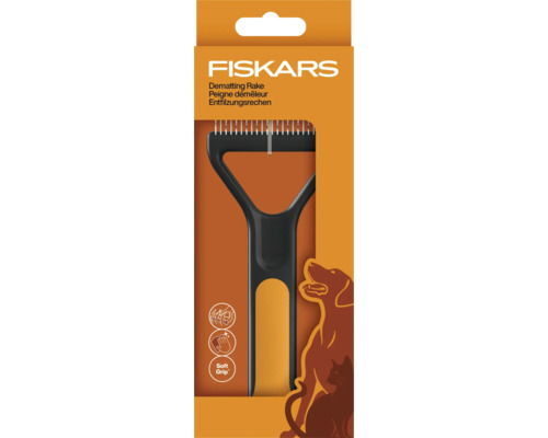 Fiskars greblă pentru descurcarea blănii câinilor și pisicilor, ambalată