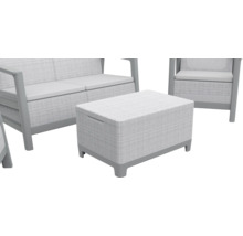 Set de mobilier de grădină cu canapea, fotoliu și taburet