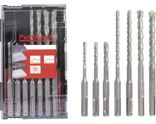Set burghie pentru piatră Pattfield cu prindere SDS Plus