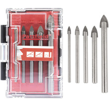 Set burghie sticlă Pattfield cu dimensiuni diferite într-o cutie transparentă