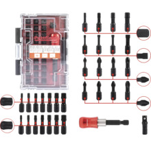 Logo Pattfield Set de biți cu diverse vârfuri de șurubelniță și suport de biți