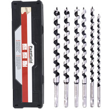 Set burghie elicoidale Pattfield cu șase piese și prindere hexagonală într-o cutie de depozitare