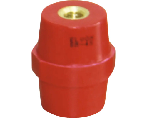 Izolator roșu cu inserție metalică