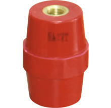 Izolator roșu cu inserție metalică pentru aplicații electrice