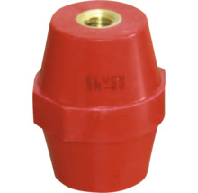 Izolator roșu cu inserție de alamă