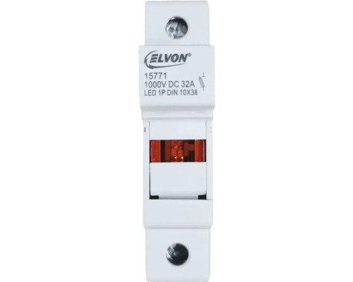 Separator cu sertare cu LED Elvon 1P DIN 10x38 1000V DC 32 A Siguranță Elvon 1000V DC 32A LED 1P DIN 10x38