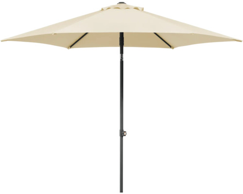 Umbrelă de grădină cu suport negru