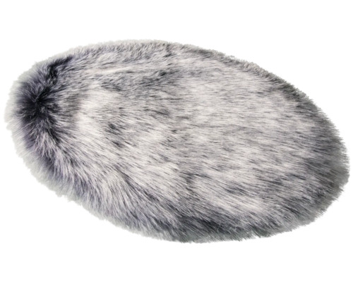 Covor oval cu aspect de blană