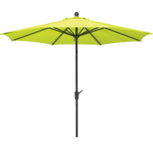 Umbrelă de grădină deschisă cu mecanism de manivelă