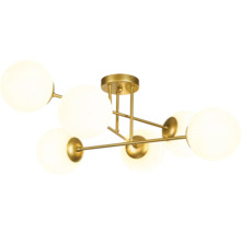 Plafonieră modernă cu șase abajururi sferice