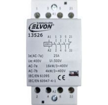 Contactor Elvon cu date tehnice și marcaj CE