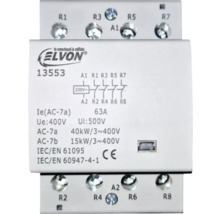 Contactor Elvon cu specificații electrice și conexiuni