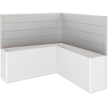 Placare cadă de colț cu panouri de perete