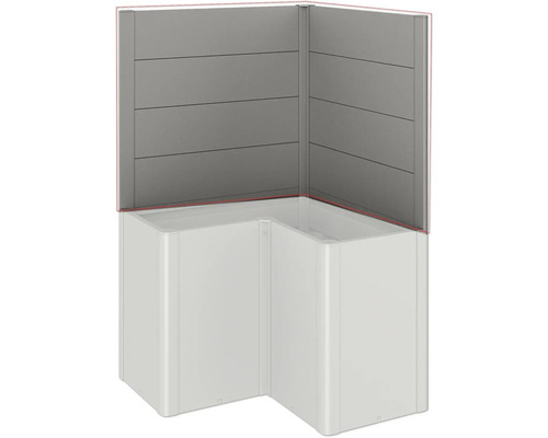 Cadă de colț cu placare de perete pentru baie