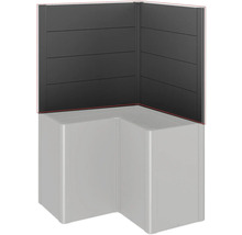 Paravan de duș de colț cu panouri