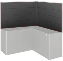 Jardiniere de colț înaltă cu paravan de confidențialitate