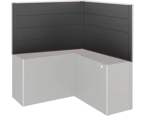 Jardiniere de colț înaltă cu paravan de confidențialitate