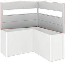 Placare cadă de colț cu panouri