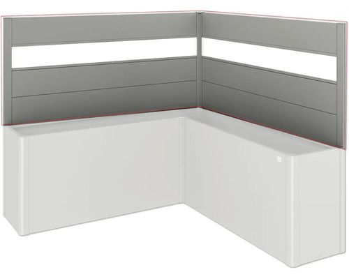 Cadă de colț cu panou și placare