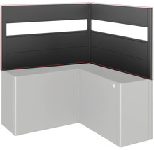 Gard de protecție vizuală cu jardiniere pentru exterior