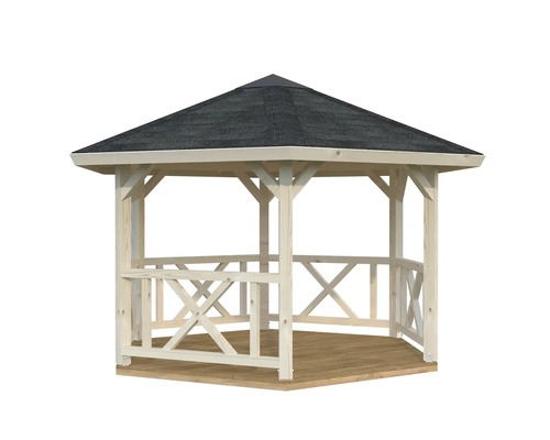 Foișor de grădină din lemn cu acoperiș