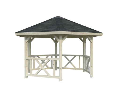 Foișor de grădină din lemn cu acoperiș