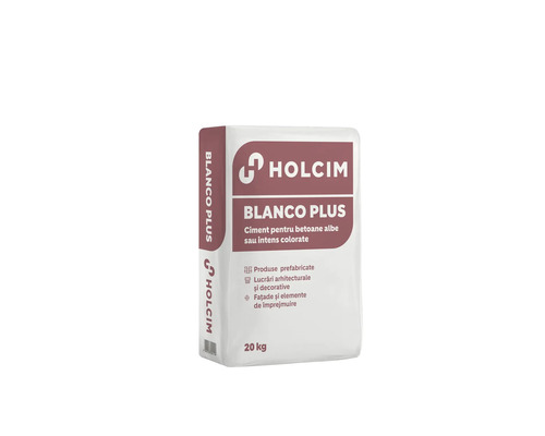 Ciment Holcim Blanco Plus alb 52,5R 20 kg Sac de ciment pentru beton alb sau intens colorat 20 kilograme