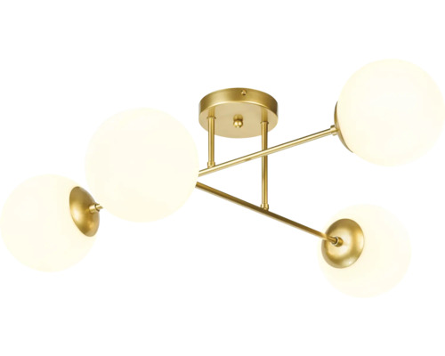 Lumină de plafon cu patru abajururi rotunde