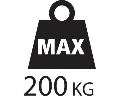 Simbol pentru capacitate maximă de încărcare de 200 de kilograme