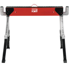 Banc de lucru Cargo Point cu picioare reglabile.