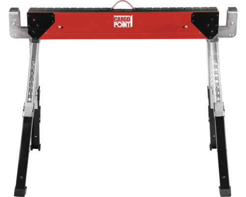 Banc de lucru Cargo Point cu picioare reglabile.
