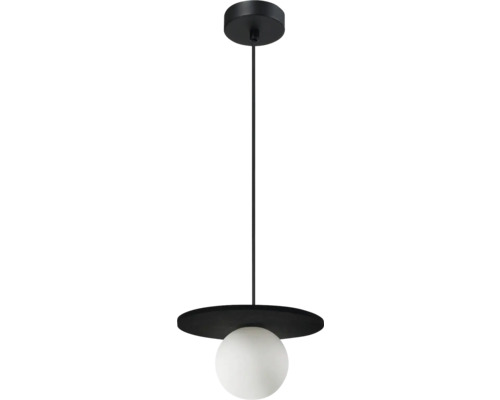 Lumină suspendată cu abajur și bec sferic