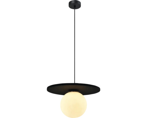 Lustr cu abajur și bec rotund