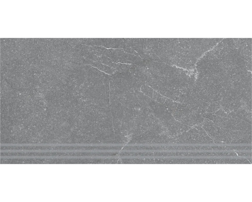 Placă ceramică gri cu caneluri