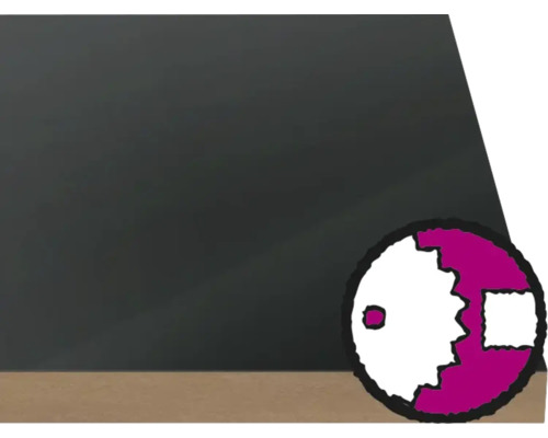 Placă MDF Kronospan 2800x1220x18 mm antracit ultra mat Suprafață gri cu cerc