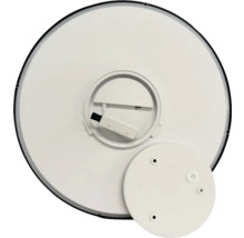 Partea din spate a unei lămpi de tavan rotunde cu LED cu material de fixare